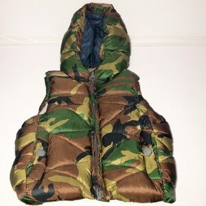 NWOT Zara baby Camo puffer vest.